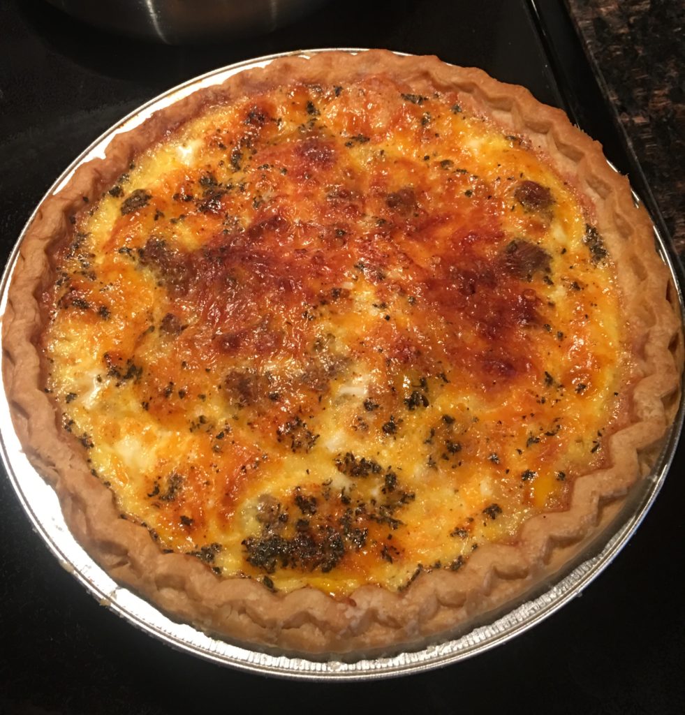 Homemade Sausage quiche