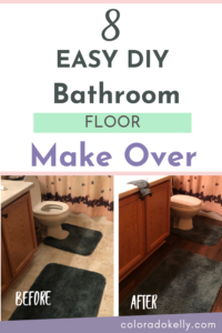 DIY Bathroom Floor Make Over