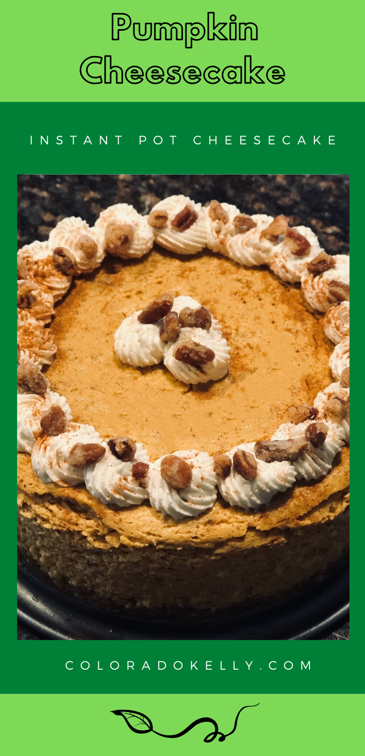 Instant Pot Pumpkin Cheesecake Colorado Kelly