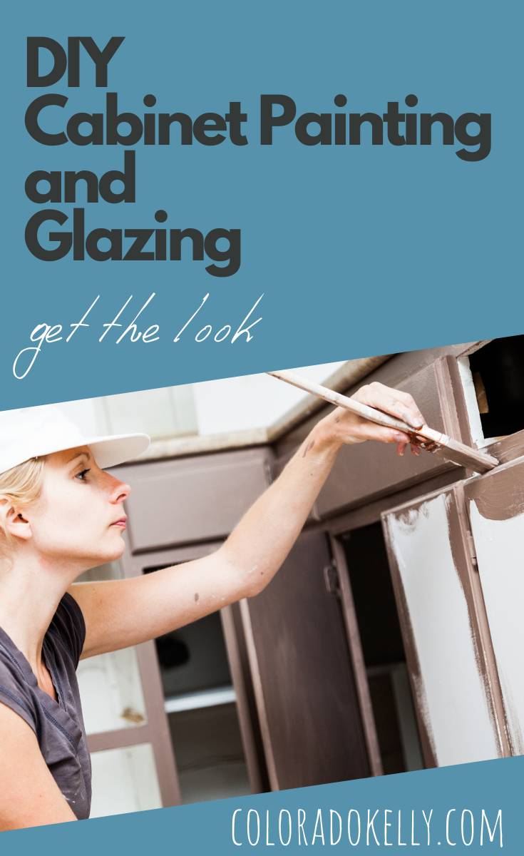 DIY Cabinet Painting and Glazing #DIY #diyhomeimprovement #cabinetpainting