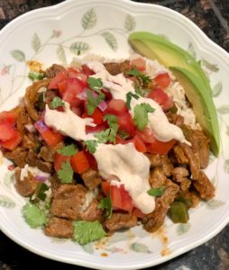 Saucy Steak Burrito Bowl Recipe