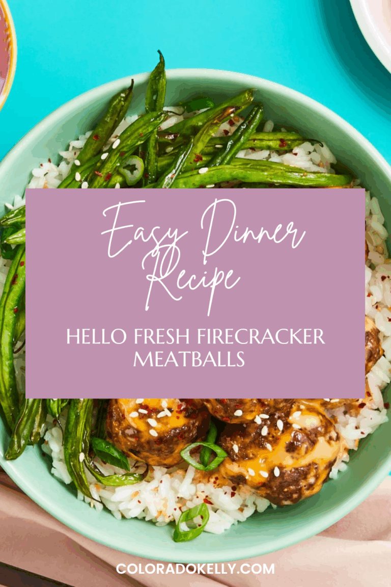 Hello Fresh Firecracker Meatballs and rice