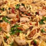 spaghetti with scallops