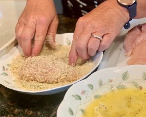 breaded chicken