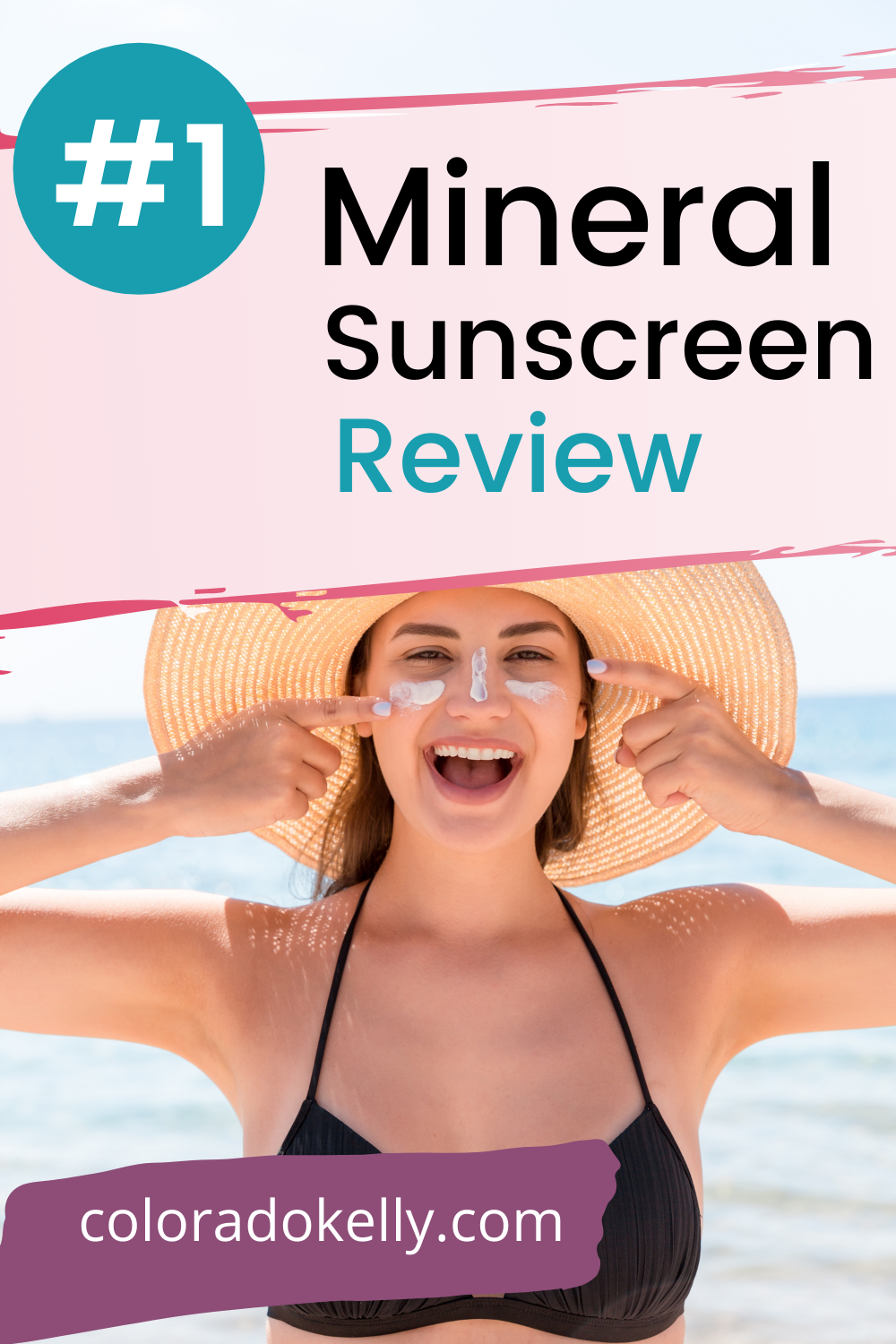 woman with sunscreen