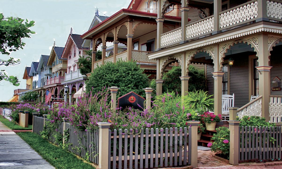 Victorian houses in cape may